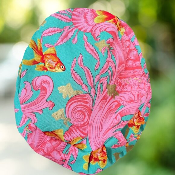 PREMIUM Euro Style Goldfish~ Surgical Cap| Scrub Cap| Scrub Hat| OR Scrub Cap - Picture 3 of 4